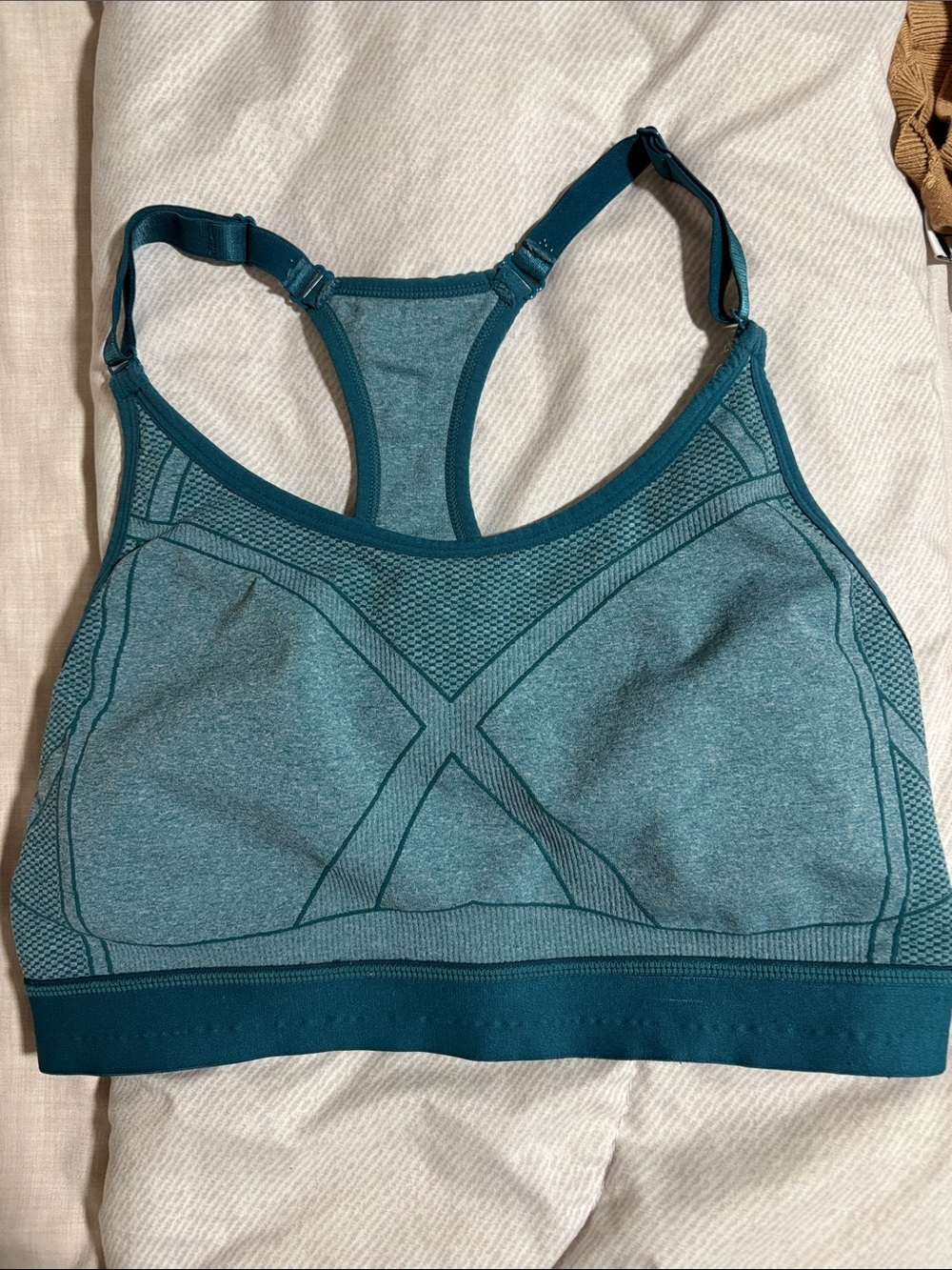 Athletic Works Teal Racerback Sports Bra - Picture 1 of 3